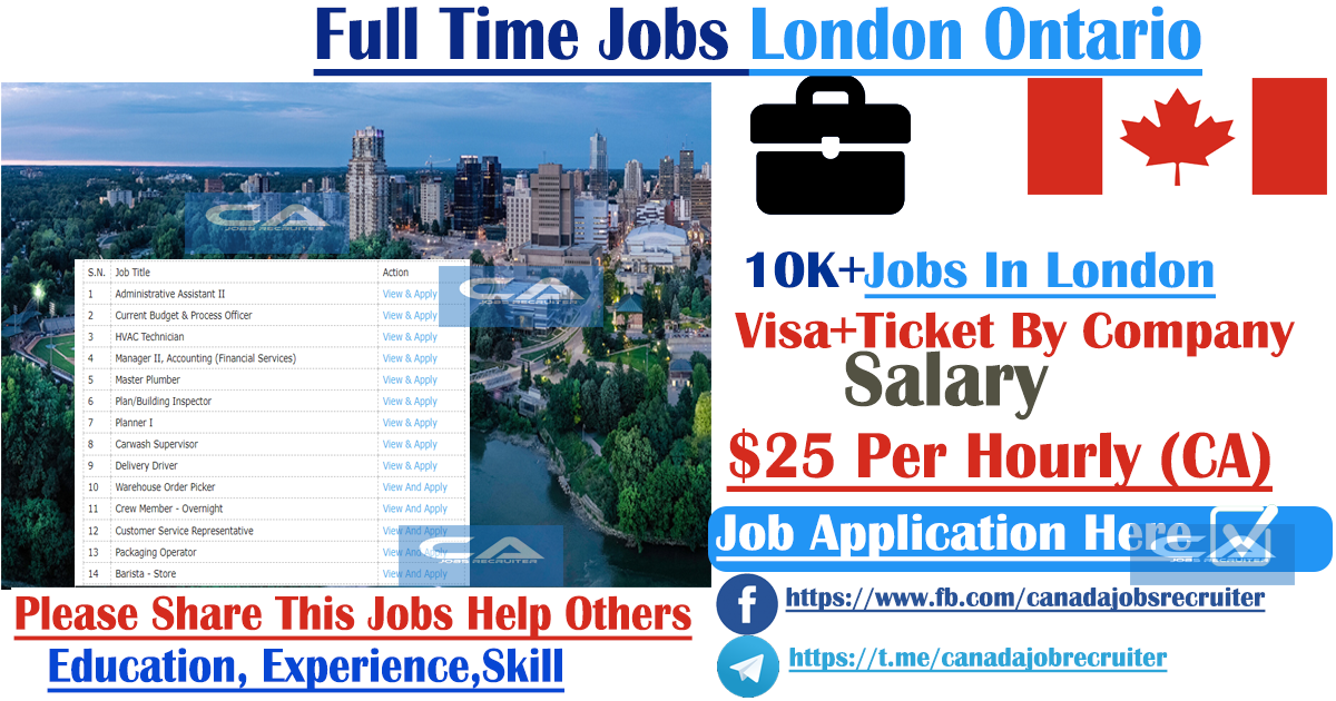 tourism jobs london ontario