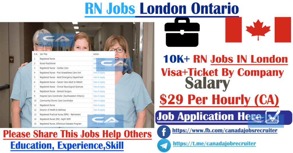 registered nursing jobs london ontario