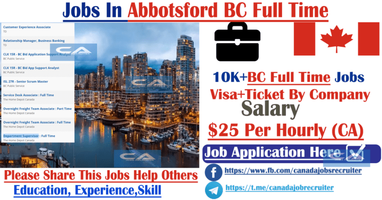 Jobs In Abbotsford BC Full Time