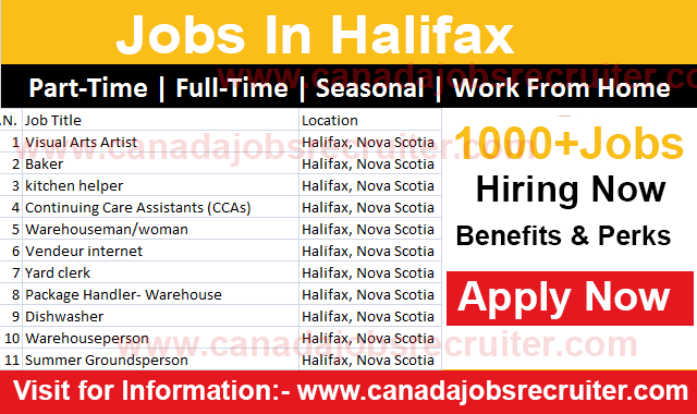 Jobs in Halifax 2022 – [Apply Online] 1000+Jobs Available