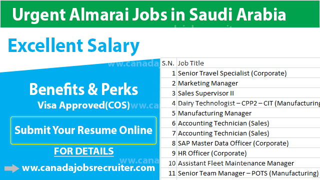 urgent-almarai-jobs-in-saudi-arabia