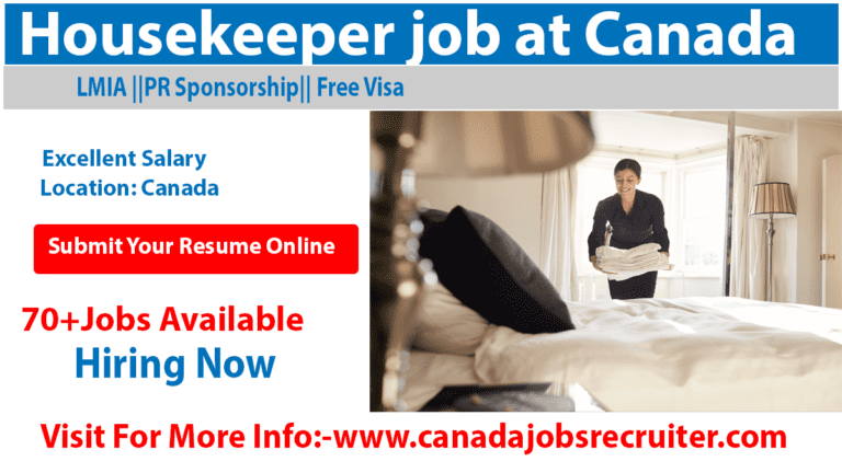 Housekeeper Job At Canada With Free Visa [100+Job Demand - Apply Online ...