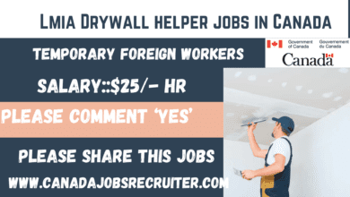 Lmia Drywall helper jobs in Canada