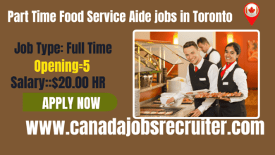 Part Time Food Service Aide jobs in Toronto