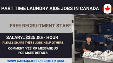 Part time laundry aide jobs in Canada