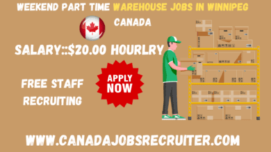 Weekend part time warehouse jobs in Winnipeg