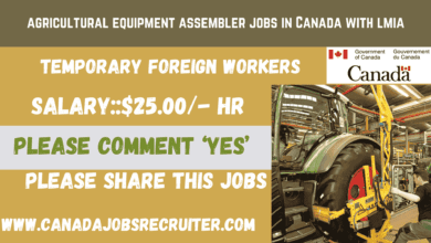 agricultural equipment assembler jobs in Canada with lmia