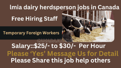 lmia dairy herdsperson jobs in Canada