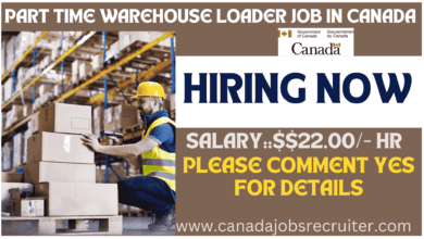 part time Warehouse Loader job in Canada