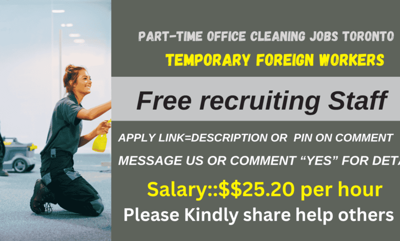 part-time office cleaning jobs Toronto