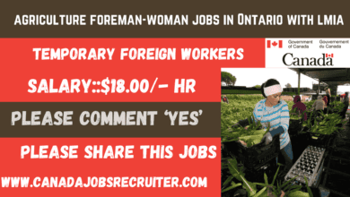 agriculture foreman-woman jobs in Ontario with lmia