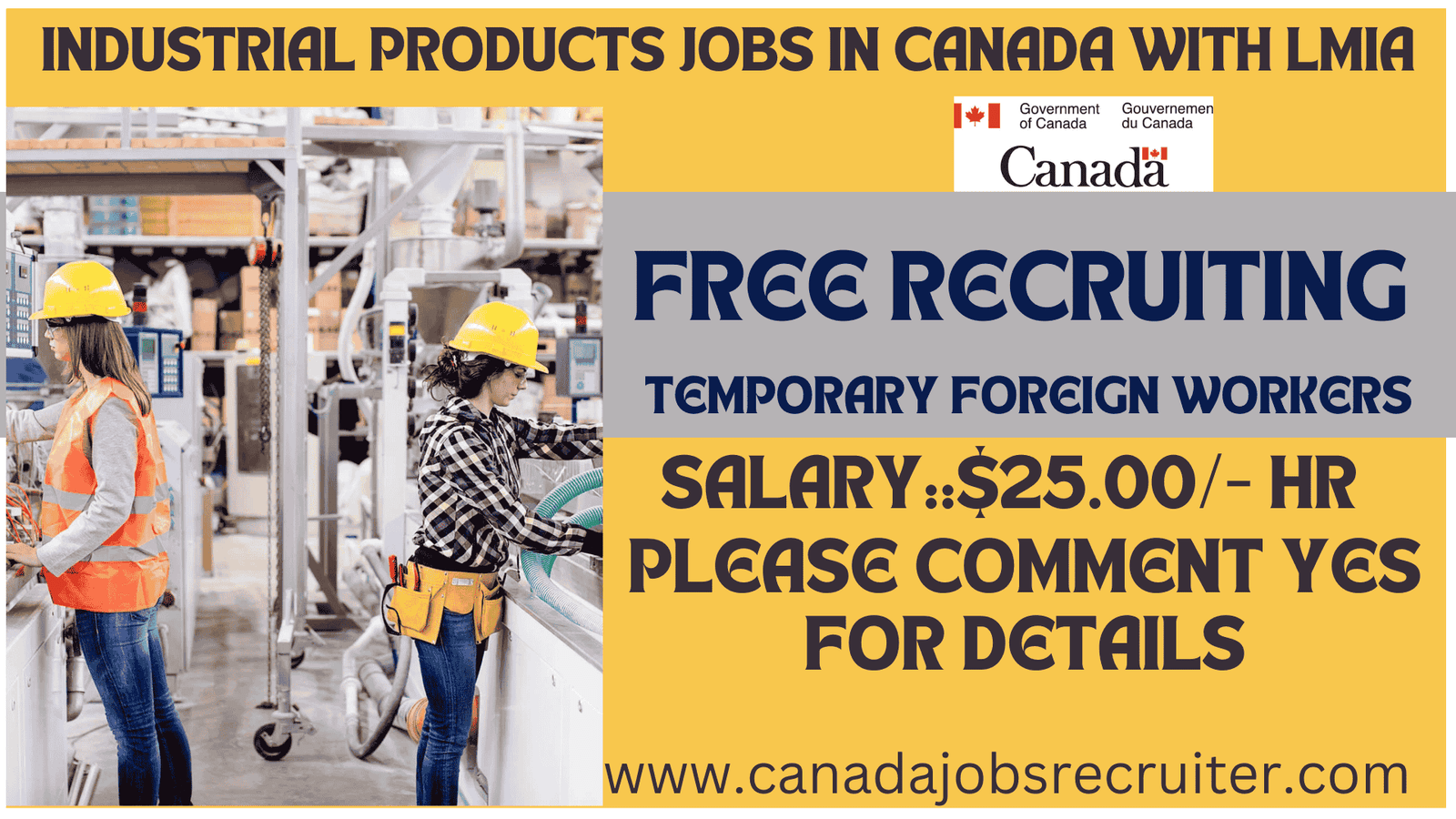 industrial products jobs in Canada with lmia