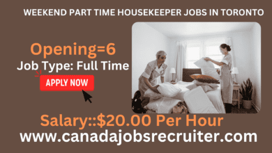 Weekend part time housekeeper jobs in Toronto