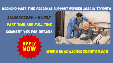 Weekend part time personal support worker jobs in Toronto