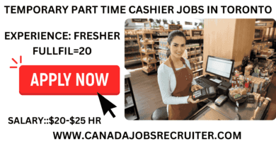 Temporary part time cashier jobs in Toronto without experience