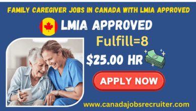 family caregiver jobs in Canada with lmia approved